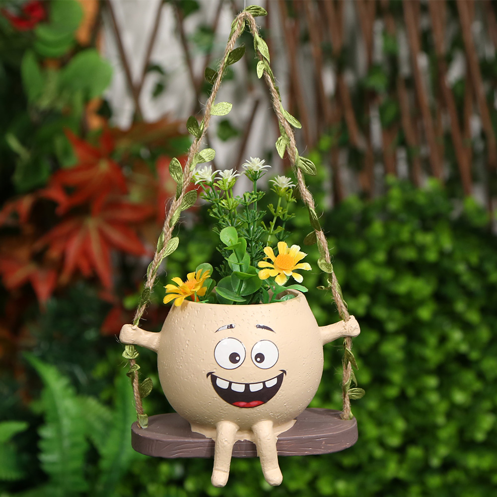 Chair/Swing Smile Face Planter - Japanese Garden Bonsai 评论和价格
