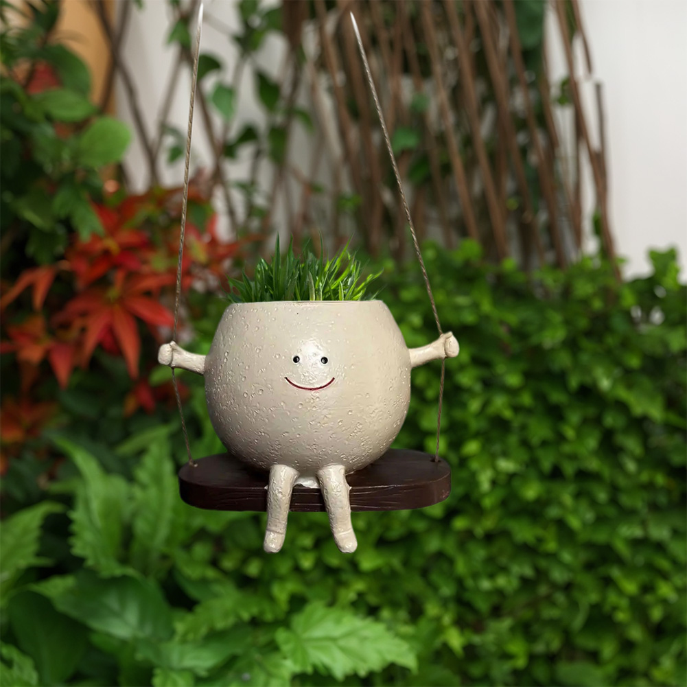 Chair/Swing Smile Face Planter - Japanese Garden Bonsai 评论和价格