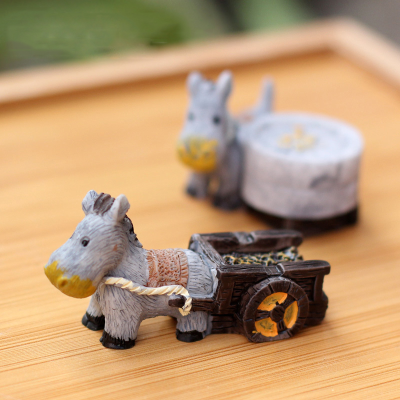Animal Figurines Mini Donkey P - Bonsai Garden Japan 评论和价格