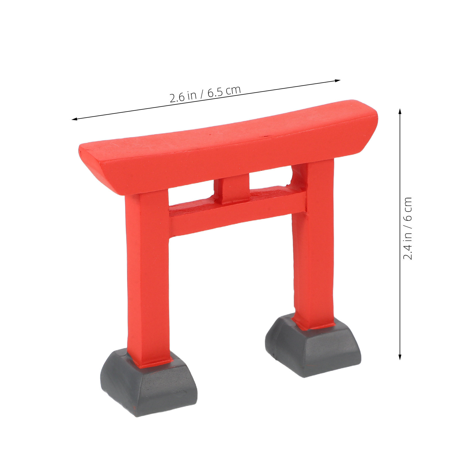 2Pcs Resin Mini Japanese Torii - Japanese Garden Bonsai 评论和价格