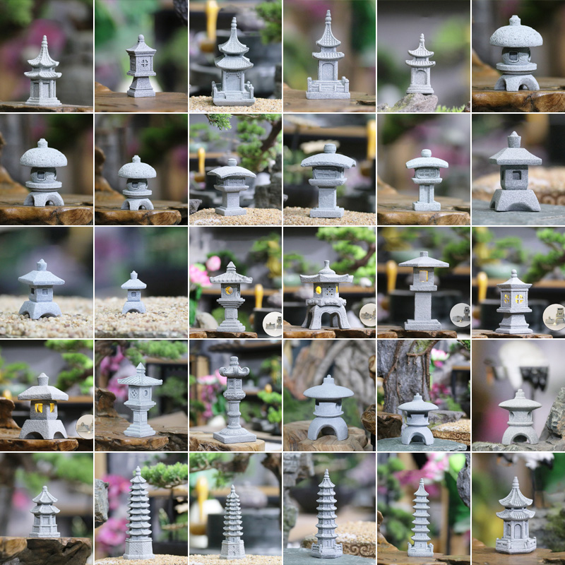 Vintage Zen Miniature Sand Sto - Bonsai Garden Japan 评论和价格
