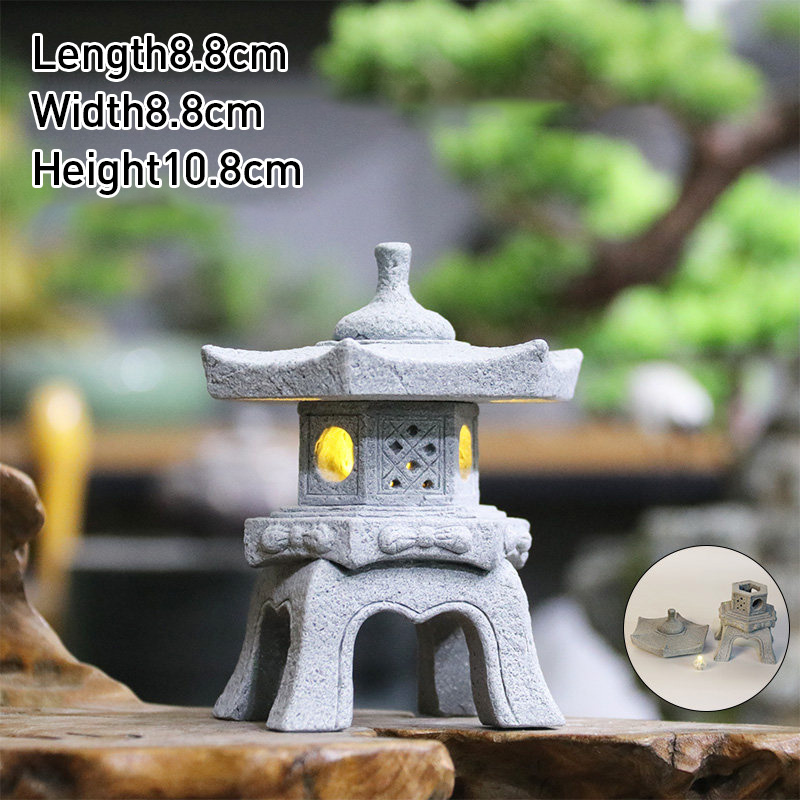 Vintage Zen Miniature Sand Sto - Bonsai Garden Japan 评论和价格