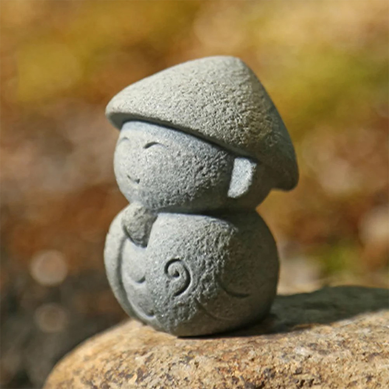 Cute Little Jizo  Sculpture Fi - Japanese Garden Bonsai 评论和价格