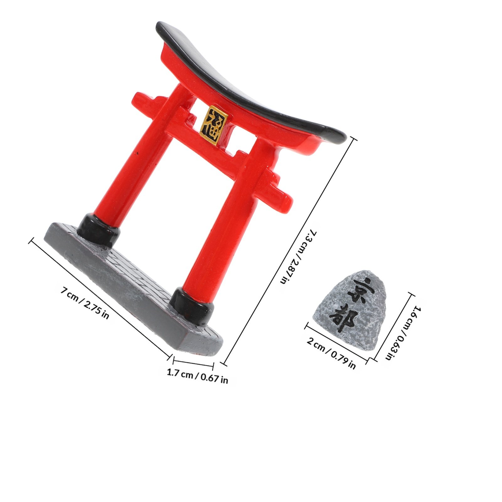 Petite Kyoto Torii Gate Orname - Japanese Garden Bonsai 评论和价格