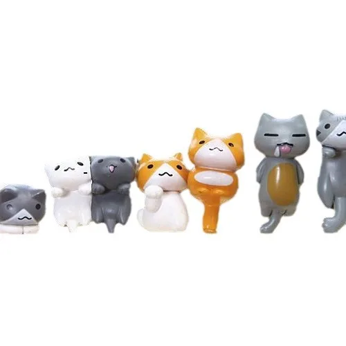 6Pcs/Set Cartoon Lucky pvc Cat - Bonsai Garden Japan 评论和价格